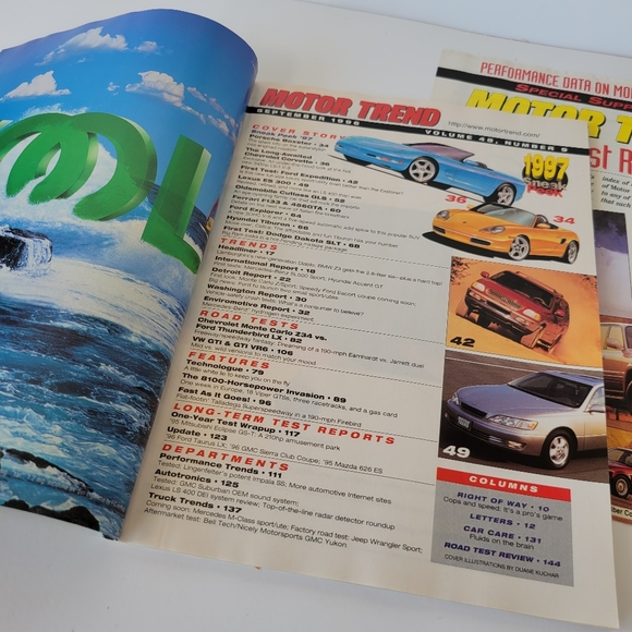 Motor Trend Magazine 1996 Corvette Boxter Car Collector - Picture 9 of 11